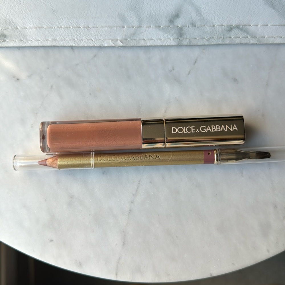 Dolce&Gabbana lipgloss In Caramel and lipliner in #8